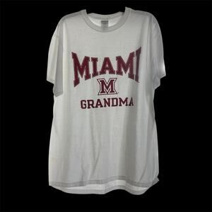 MIAMI UNIVERSITY “Miami Grandma” White T-shirt, XL